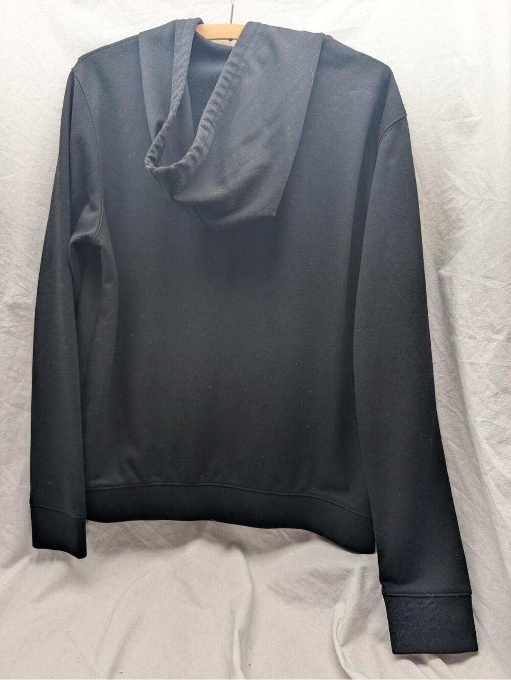 A/X Armani Exchange mens black hooded zip up sweatshirt  hoodie size large - Picture 2 of 9